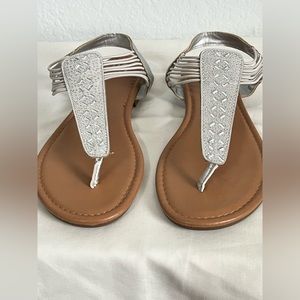 Silver sandals